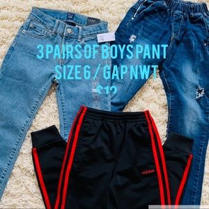 3 PAIRS OF BOYS PANTS SIZE 6…$12